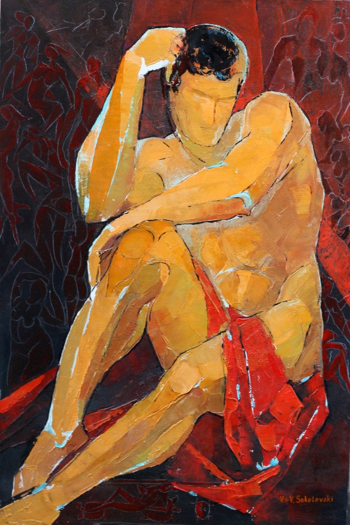 Allegory of Sculpture - Oil on canvas, 36 x 24 - Valeri Sokolovski