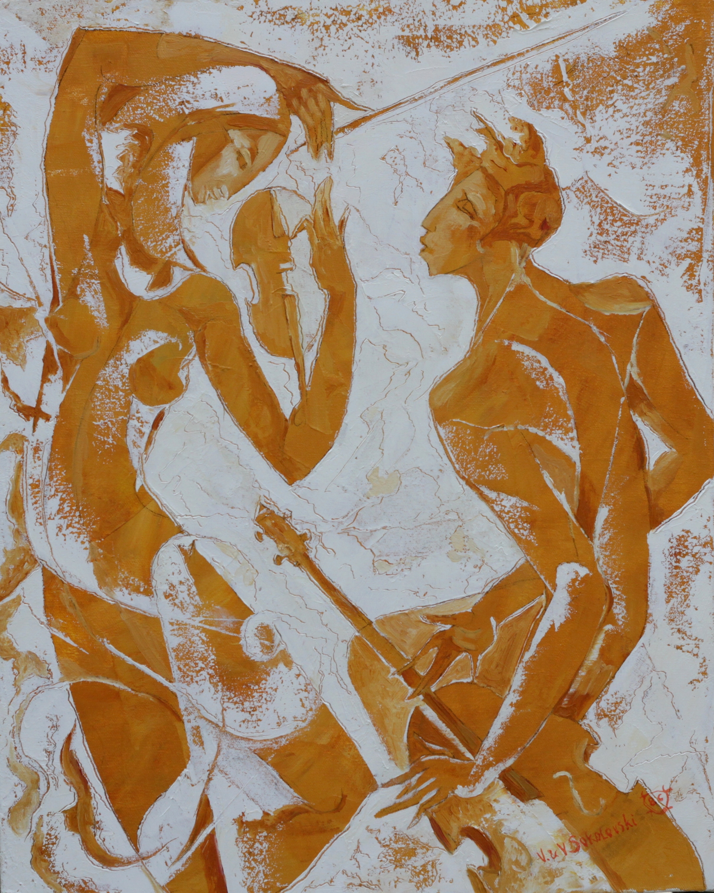 Duet - Oil on canvas - 20 x 16 inches - Valeri Sokolovski - artofvaleri.com