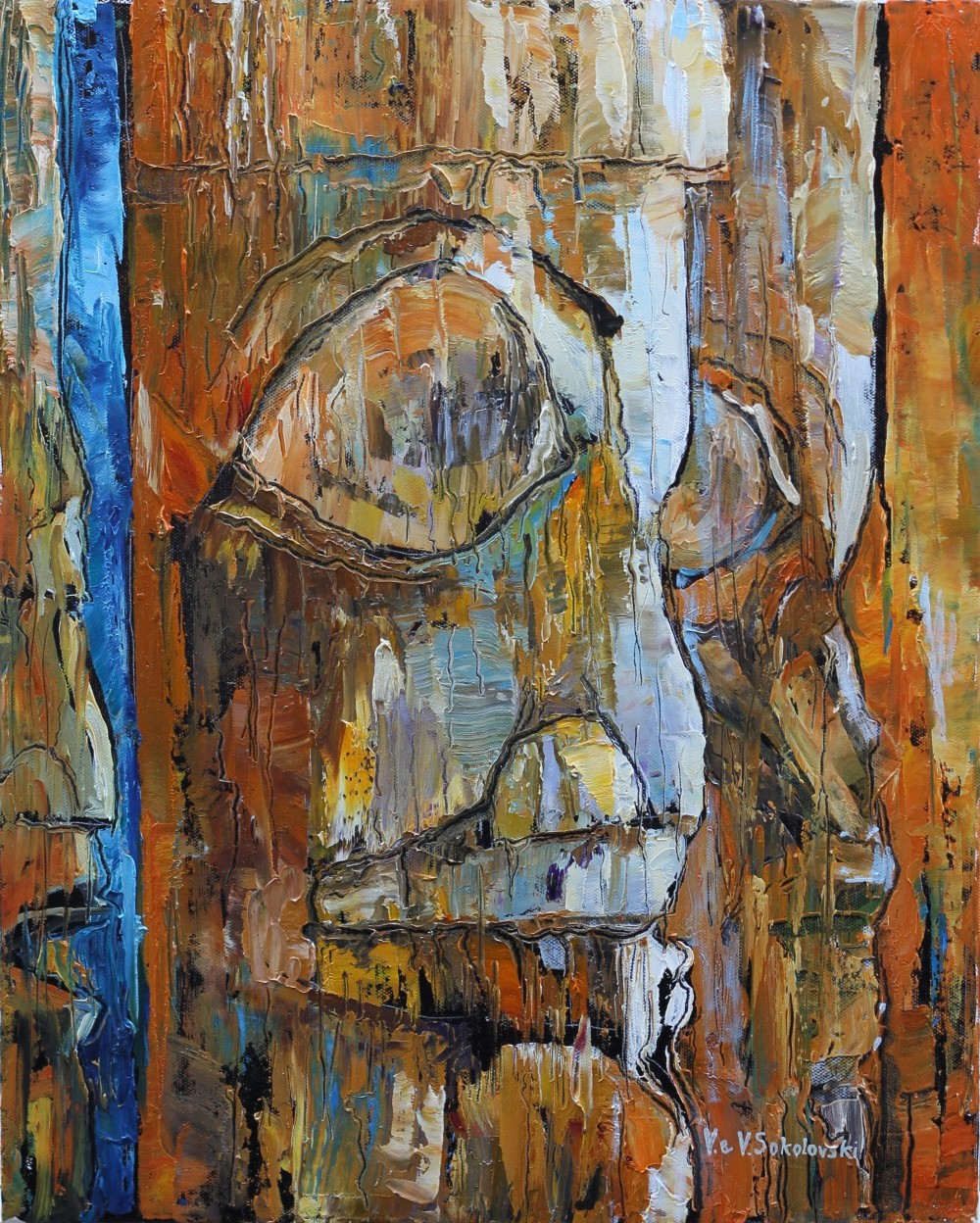 Haida Head - Oil on canvas, 20x16 - Valeri Sokolovski