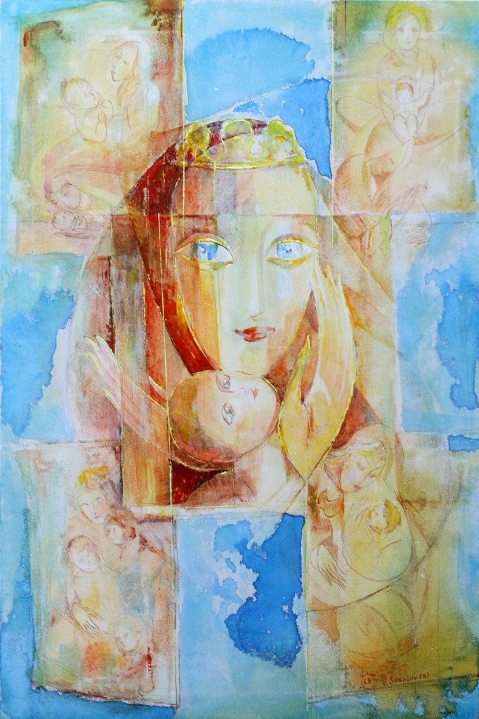 Mother - Acrylic, 36x24 - Valeri Sokolovski