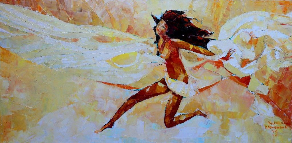 Phantom of Inspiration - Oil on canvas, 48x24 - Valeri Sokolovski