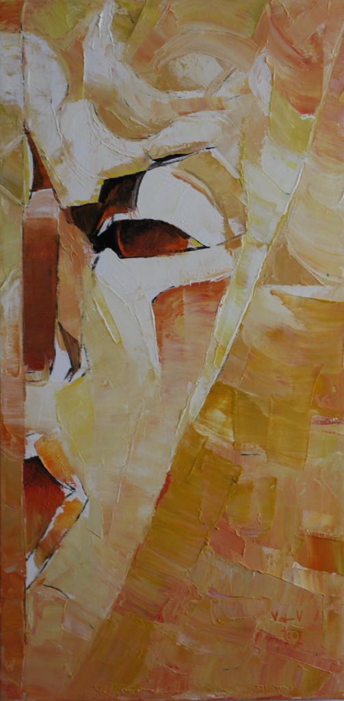 Phanton of Inspiration - oil on canvas -24 x12 - Valeri Sokolovski
