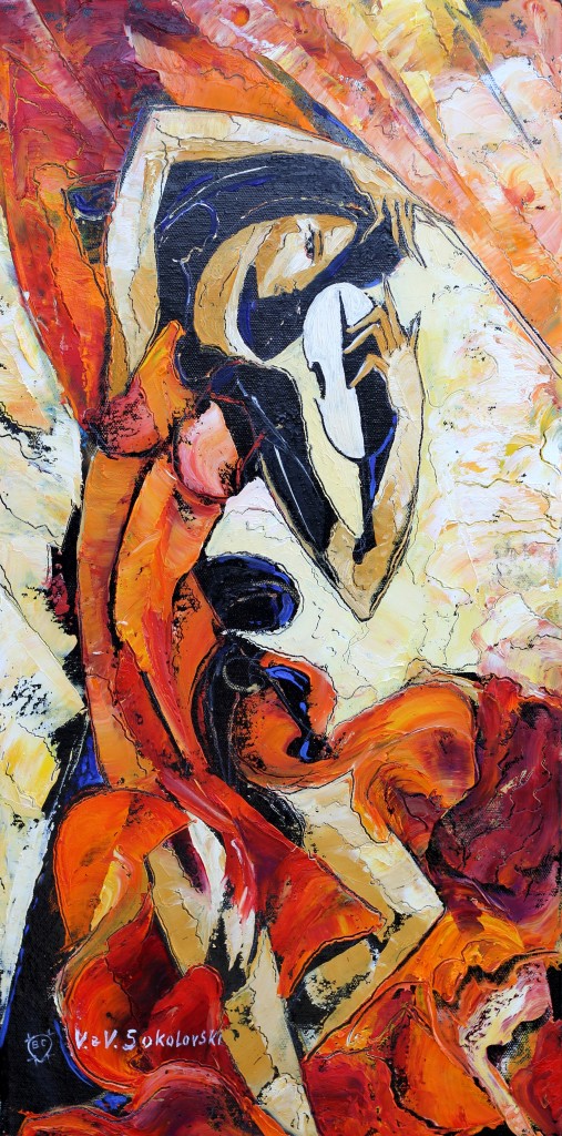 Violin - Oil on canvas - 12 x 24 inches - Valeri Sokolovski - artofvaleri.com