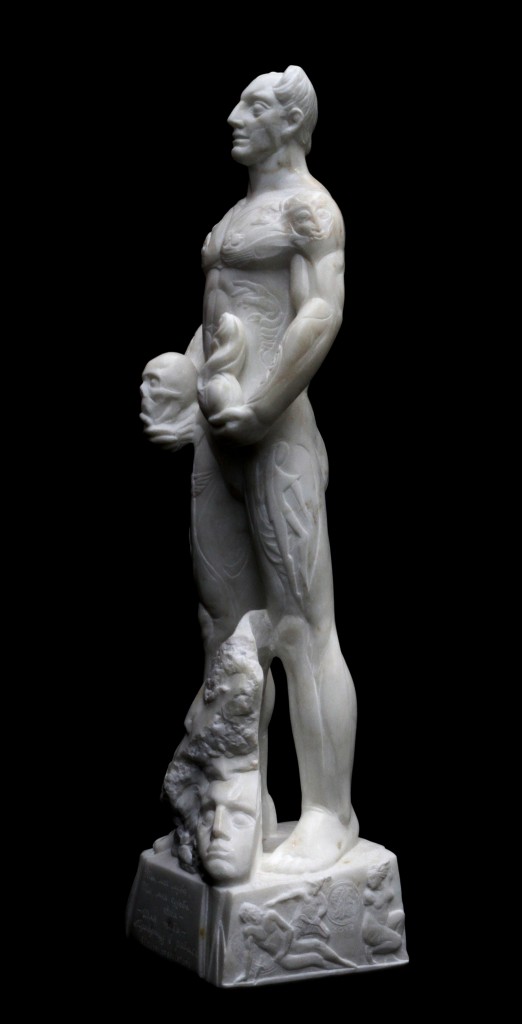 Allegory of Sculpture - Italian carrera marble - 25 inches - Valeri Sokolovski