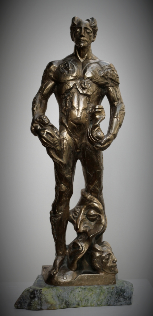 Allegory of Sculpture - bronze on marble base - 21 inches - Valeri Sokolovski