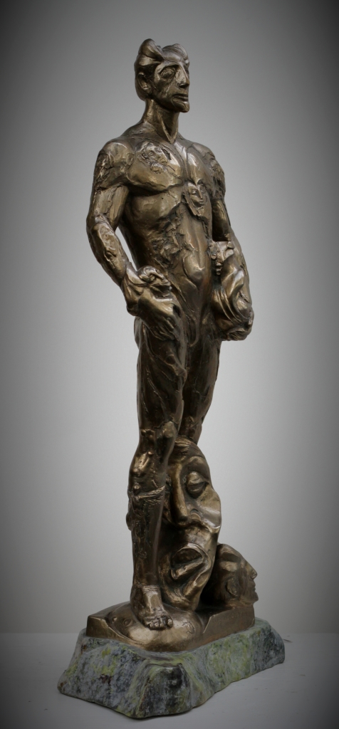 Allegory of Sculpture - bronze on marble base- 21 inches - Valeri Sokolovski