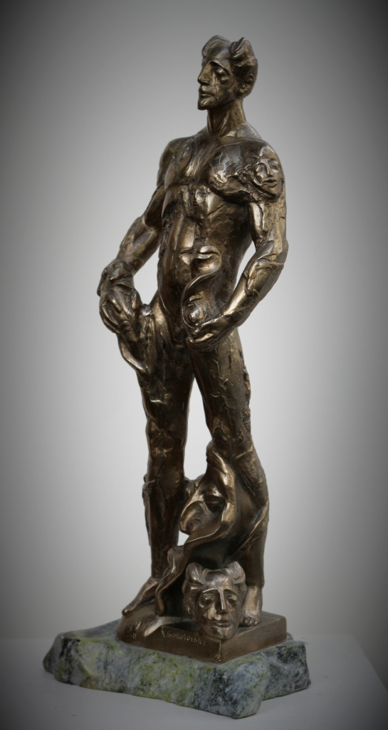 Allegory of Sculpture - bronze on marble base - 21inches - Valeri Sokolovski